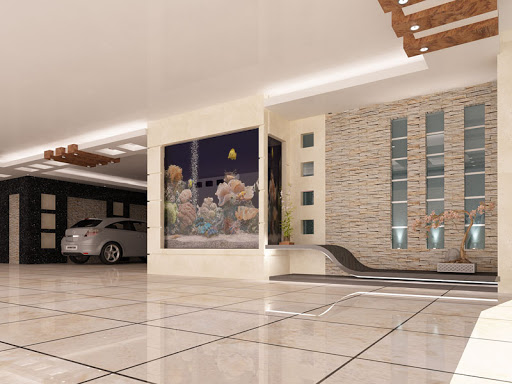 استفاده از موکت بعنوان حفاظ دیوار پارکینگ