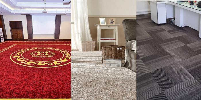 تفاوت موکت هتلی، اداری و خانگی